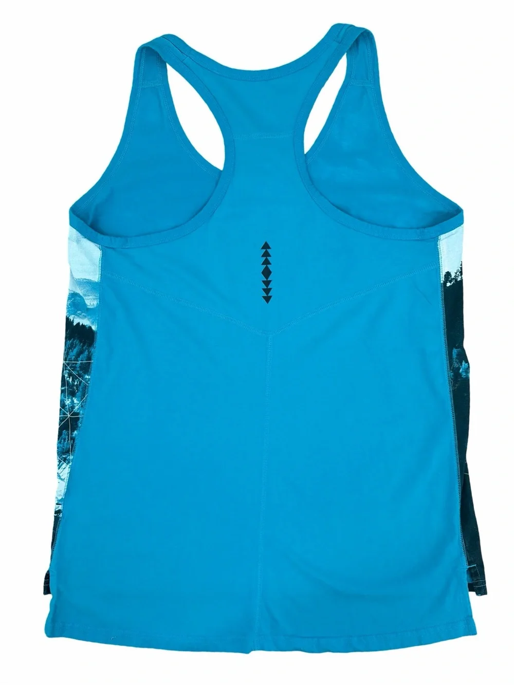 Nike N7 Women's Graphic Trail/Running Tank Top Size Turquoise Black Size Large